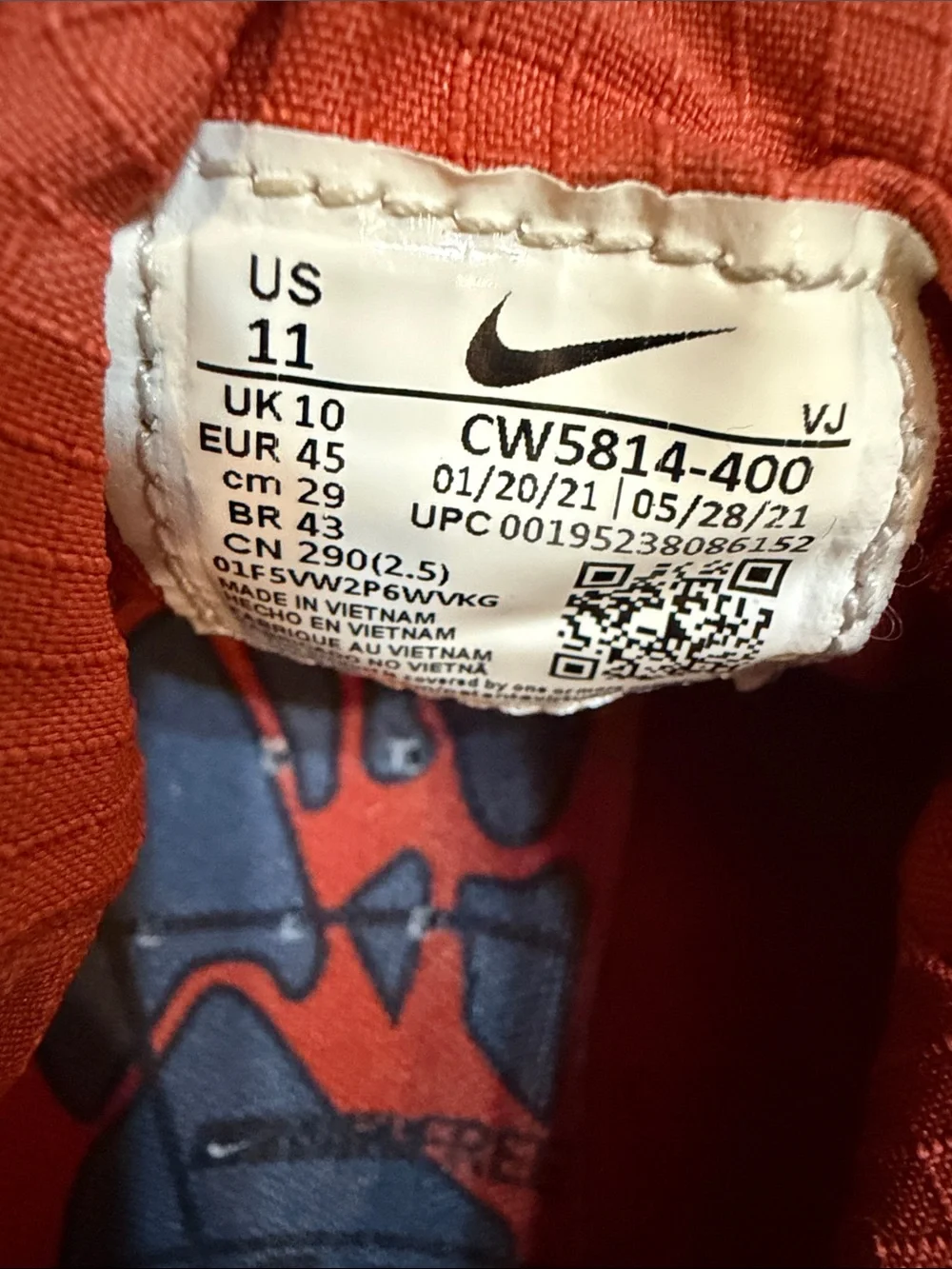 Nike gray and Red Slip-On Athletic Sneakers